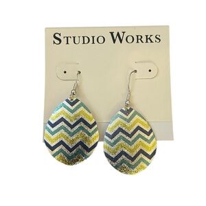 Studio Works Multicolor Chevron Earrings